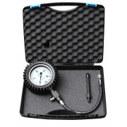 Compression pressure tester for petrol engines with a pressure gauge 100mm in class 1